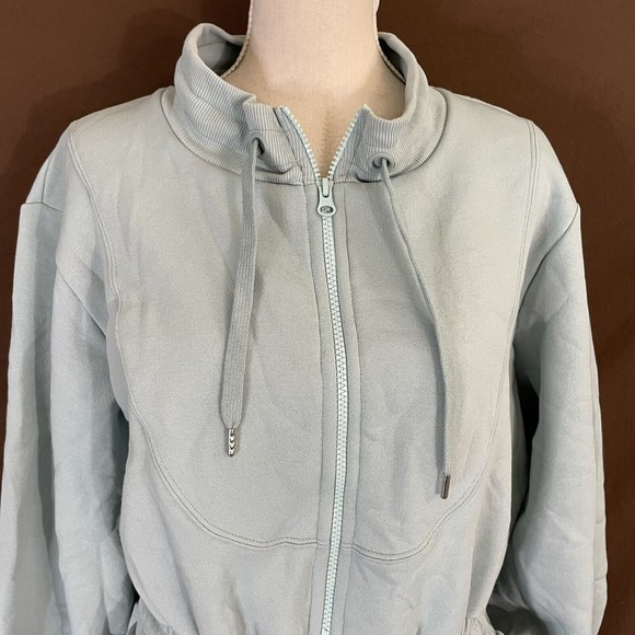 For Love And Lemons Sweatsuit XL Josie Jumpsuit One Piece Blue Long Sleeve - Picture 4 of 7